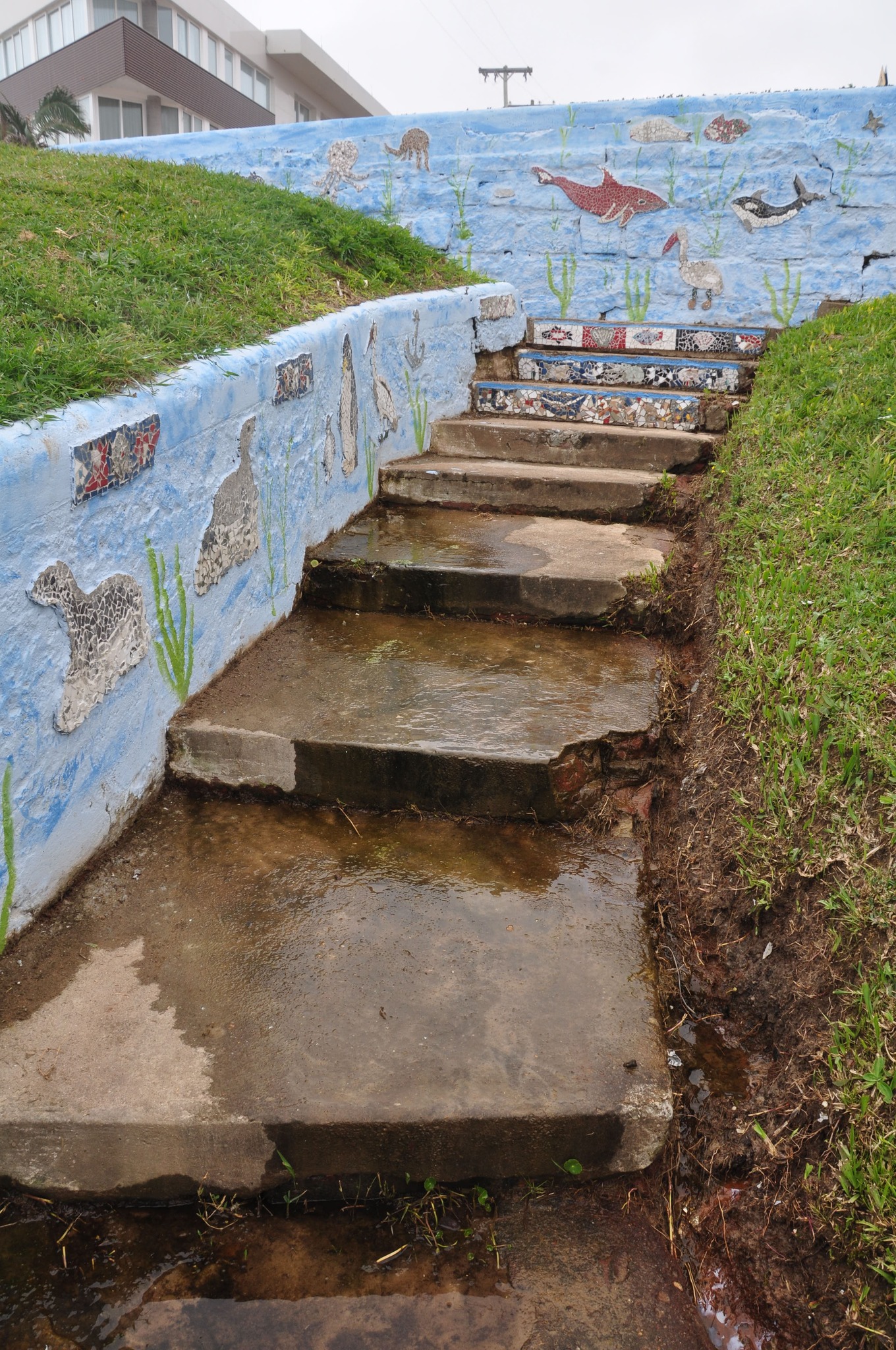 Escadaria da Praça Pinheiro Machado para a Praia Grande